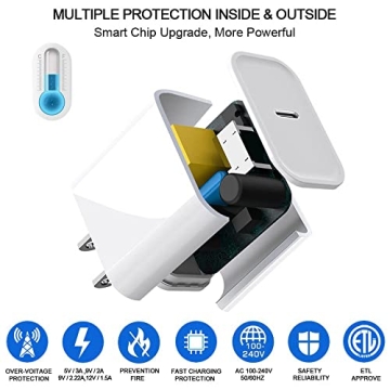 DABUSTAR 20W Fast Charger MFi Certified for iPhone