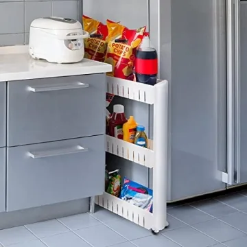 3-Tier Utility Cart - Perfect for Small Spaces and Organization