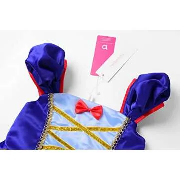 ReliBeauty Girls Elastic Waist Backless Princess Dress Costume with Accessories, Yellow, 2T/100