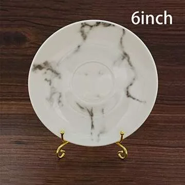 Artliving (2 pack 4" Iron Display Stand, Gold Small Iron Easel Plate Display Photo Holder Stand, Displays card,cookie, Decorative Plates,Artwork