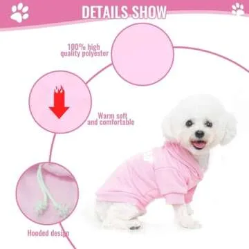 BINGPET Dog Hoodies for Cold Weather Stylish Comfort