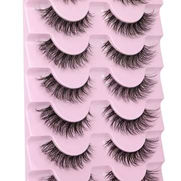 JIMIRE 3D Fluffy Lashes - Natural Look & Cat Eye
