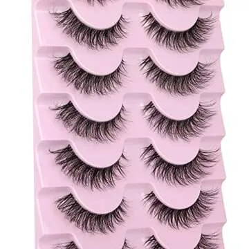 JIMIRE 3D Fluffy Lashes - Natural Look & Cat Eye