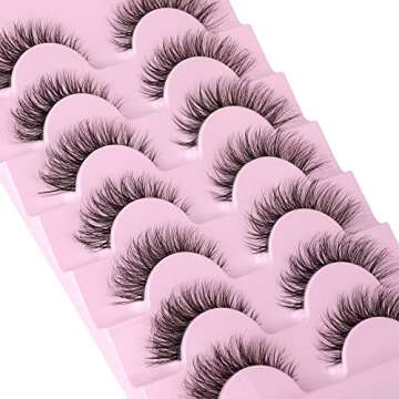 JIMIRE 3D Fluffy Lashes - Natural Look & Cat Eye
