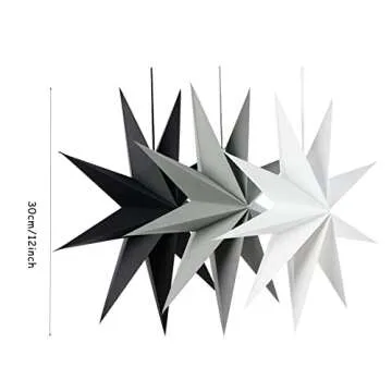 SUNBEAUTY Paper Star Lanterns 12 Inch for Every Occasion