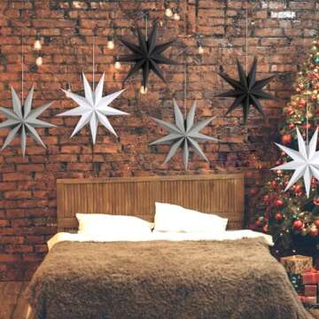 SUNBEAUTY Paper Star Lanterns 12 Inch for Every Occasion