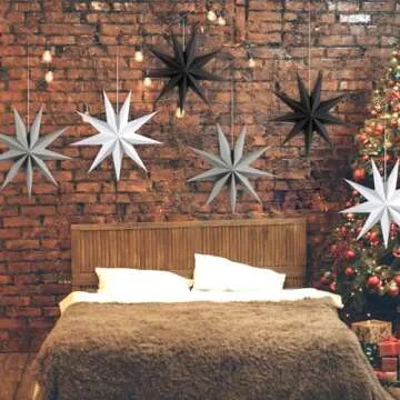 SUNBEAUTY Paper Star Lanterns 12 Inch for Every Occasion