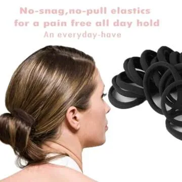 Vrose Flosi 20pcs No Damage Hair Ties for All Hair Types