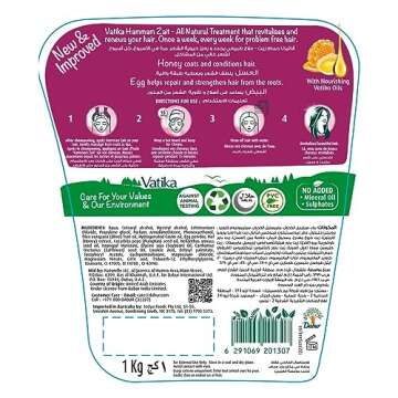 Dabur Vatika Naturals Hair Masks - Nourishment Hot Oil, Deep Hydration, and Transformation for Dry, ...