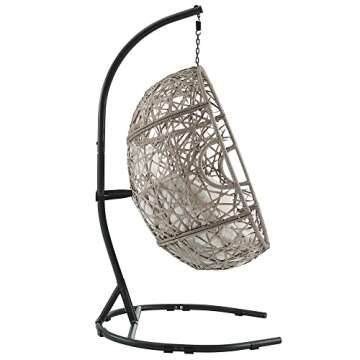 Ulax Outdoor Egg Chair Swing with Stand - Beautifully Crafted Comfort