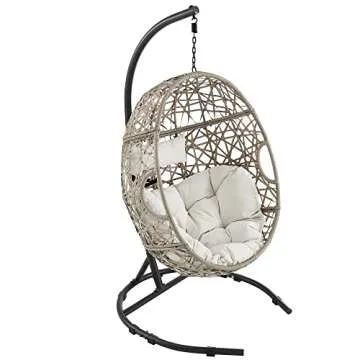 Ulax Outdoor Egg Chair Swing with Stand - Beautifully Crafted Comfort