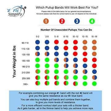 Fit Simplify Pull Up Assist Resistance Bands for Fitness, Physical Therapy, Stretching, Mobility and Exercise