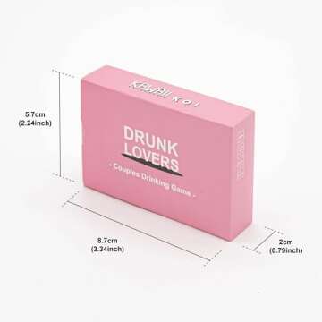 KAWAII KOI Drunk Lovers - Couples Games Couples Card Game for Date Night, 54 Game Cards, Couple Games and Couples Games for Adults