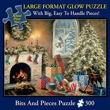 Bits and Pieces – Large 300 Piece Glow in The Dark Jigsaw Puzzle for Adults – Not a Creature was...