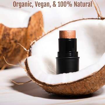 BaeBlu Organic Tint Tube, 100% Natural Vegan Gluten-Free Cream Bronzer Multi-Stick, Made in USA, Ama...