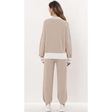 ETCYY Women's 2 Piece Cozy Cardigan and Pants Set