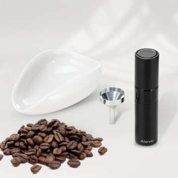 AIEVE Coffee Bean Dosing Cup and Spray Bottle Set, Espresso Accessories Coffee Accessories for Coffe...