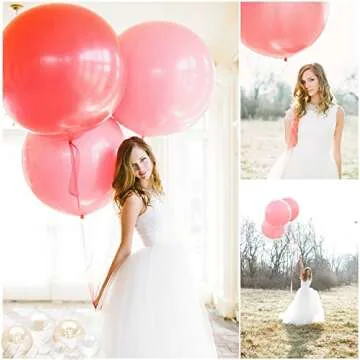 Koogel 36 Inch Big Balloons, 15 PCS Jumbo Latex Giant Balloons Large Balloons for Birthday Baby Shower Wedding Party Festival Event Carnival Decor