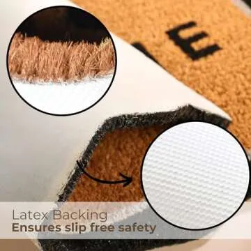 Folkulture Welcome Mats Outdoor, Eco Friendly Welcome Mats for Front Door Outdoor, 16 X 28 Inch Welcome Matt or Doormat for Home Entrance, Durable & Anti Slip Coir Door Mats or Welcome Rug (Welcome)