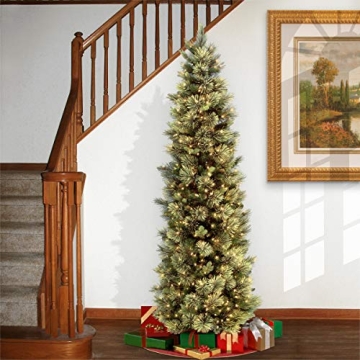 Lifelike 7.5 ft Pre-Lit Carolina Pine Christmas Tree