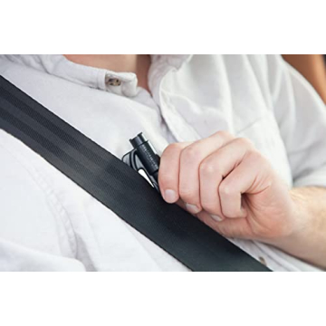 RESQME The Original Keychain Car Escape Tool, Made in USA, unisex-adult, (Black), Single Pack (01.100.01)