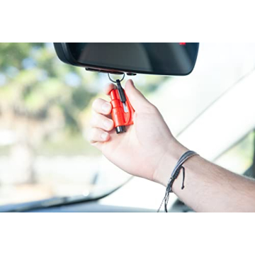 RESQME The Original Keychain Car Escape Tool, Made in USA, unisex-adult, (Black), Single Pack (01.100.01)