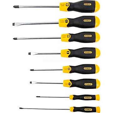 STANLEY Screwdriver Set, Cushion Grip, 8-Piece (91-541)
