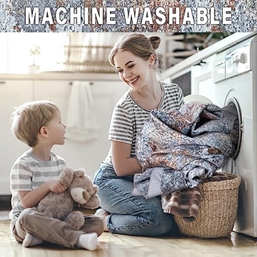 Stylish 8x10 Machine Washable Area Rug - Non-Slip & Soft