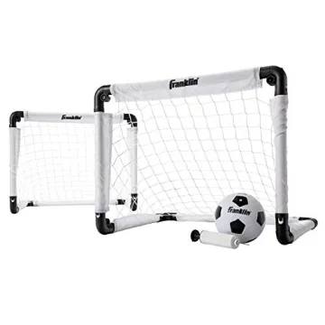 Franklin Sports Kids Mini Soccer Goal Set - Ideal for Indoor and Outdoor Play, Compact and Portable!
