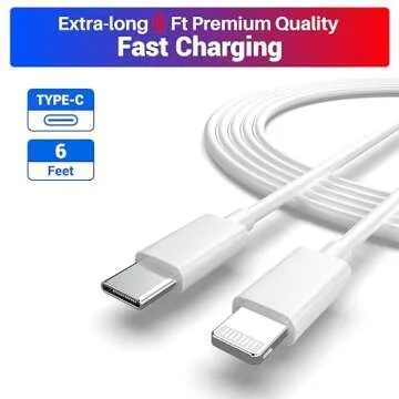 iPhone Charger 20W Fast Charging Type C Wall Charger Block with USB C to Lightning Cable for iPhone 14/13/12/11/XS MAX/XS/XR/X/iPad/Mini-2Pack