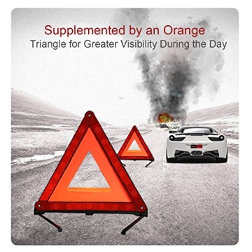 XOOL Safety Triangle Warning Kit for Road Emergencies