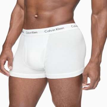 Calvin Klein Mens Cotton Stretch 5-Pack Trunk