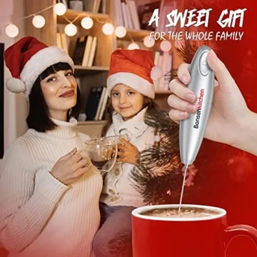 Bonsenkitchen Electric Milk Frother - Perfect for Coffee Lovers
