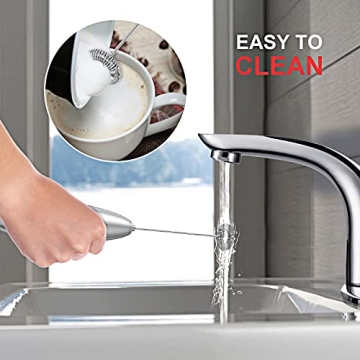 Bonsenkitchen Electric Milk Frother - Perfect for Coffee Lovers