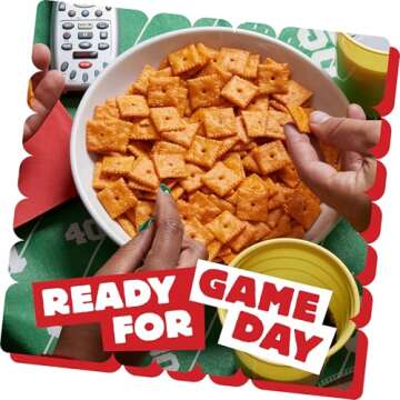 Cheez-It Cheese Crackers, Baked Snack Crackers, Lunch Snacks, Family Size, Reduced Fat Original, 19oz Box (1 Box)