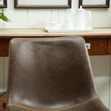 Stylish Roundhill Furniture PU Leather Dining Chairs Set