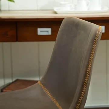 Stylish Roundhill Furniture PU Leather Dining Chairs Set