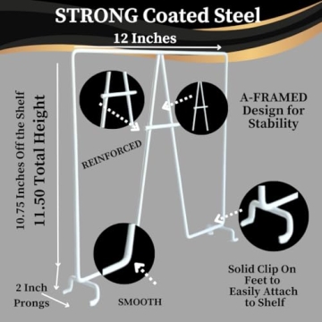 Evelots Tall Wire Shelf Dividers for Easy Organization