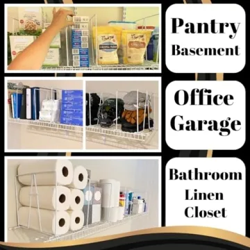 Evelots Tall Wire Shelf Dividers for Easy Organization