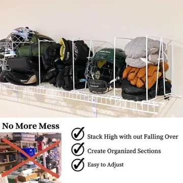 Evelots Tall Wire Shelf Dividers for Easy Organization