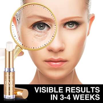 Caffeine Eye Stick, Eye Cream for Dark Circles and Puffiness, Ordinary Collagen Eye Serum Anti Aging...