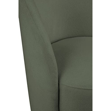 Modern Green Boucle Fabric Accent or Dining Chair