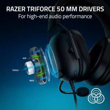Razer BlackShark V2 X PlayStation Gaming Headset - 50mm Drivers & Cardioid Mic for Immersive Gaming