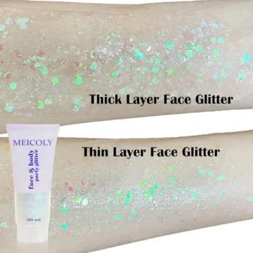 MEICOLY Body Glitter Gel for Festivals and Parties