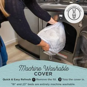 Best Friends by Sheri The Original Calming Donut Dog and Cat Bed in Shag Fur, Frost Gray, Extra Large, 45x45