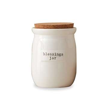 Mud Pie Blessings Jar Set for Daily Gratitude Journaling
