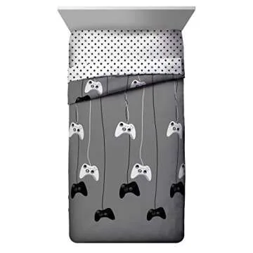 Jay Franco Game On 4 Piece Twin Bed Set - Includes Reversible Comforter & Sheet Set - Bedding Featur...