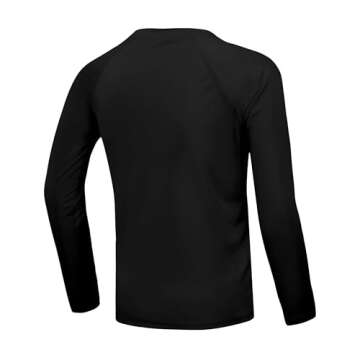 Boys UPF 50+ Long Sleeve Swim Shirt - UV Sun Protection Rash Guard