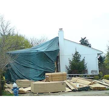 Durable Kotap Heavy-Duty Reversible Waterproof Tarp 12x14