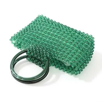 Abvokury YUSHINY Beaded Handbag for Weddings Parties